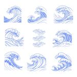 海浪图案
