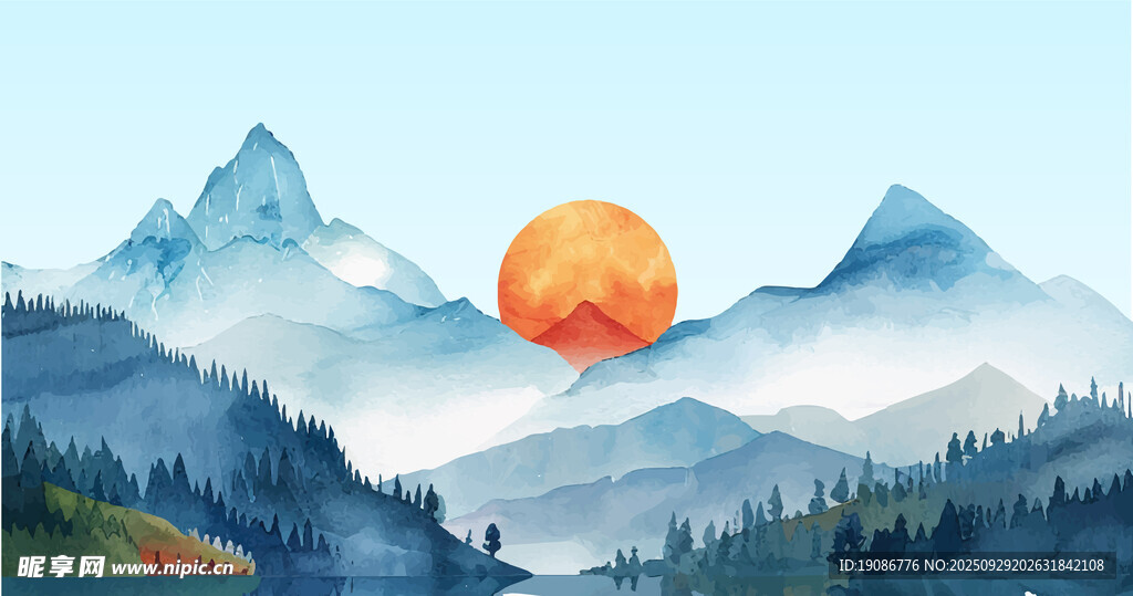 古典山水插图