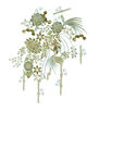 中式绿植装饰挂件