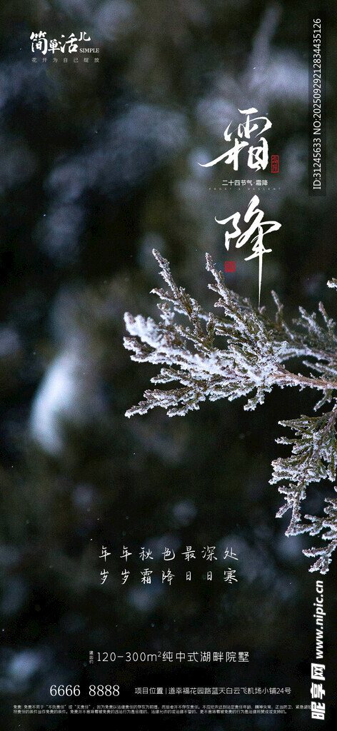 霜降海报