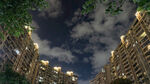 夜幕下的高楼灯火