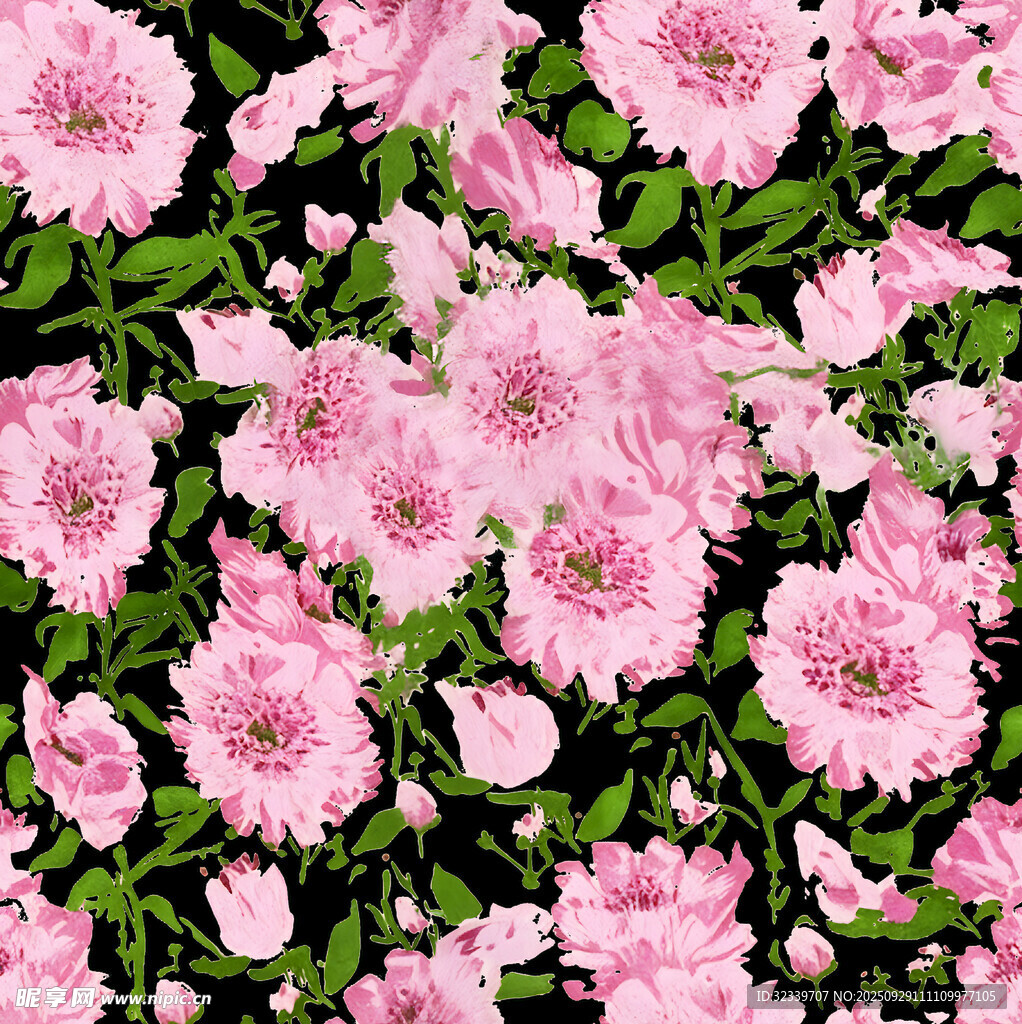 粉碎花