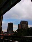 城市高楼与天空景观