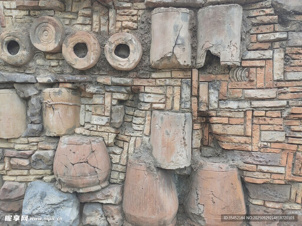 石砌墙面纹理背景