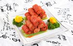 美味红烧肉卷摆盘精致