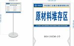 原材料堆存区标识牌