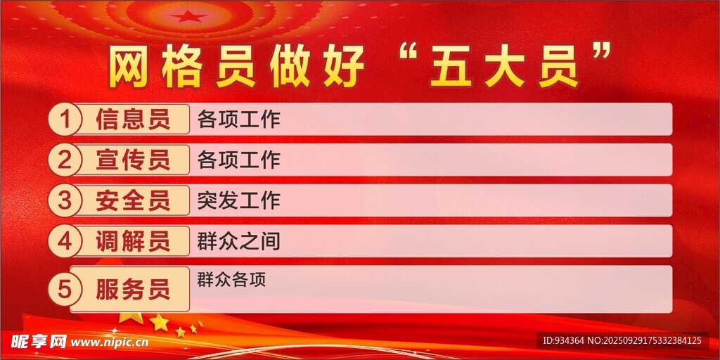 网格员 五大员