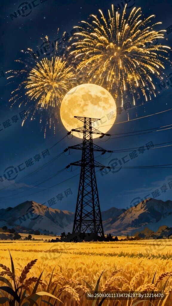 宏大的全景镜头 国潮插画风格