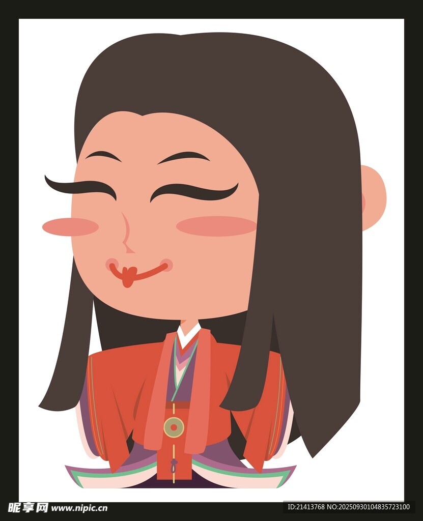 红衣女孩开心阅读
