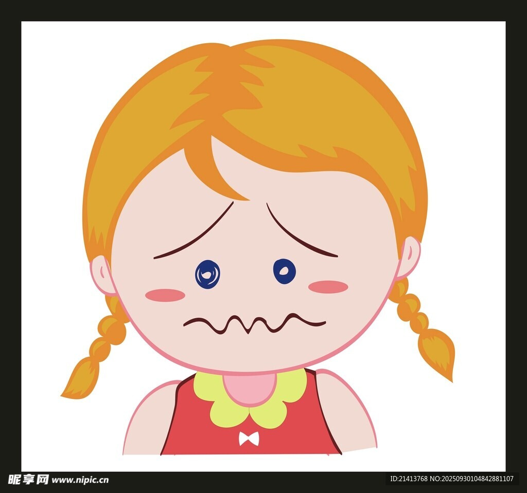 愁容小女孩
