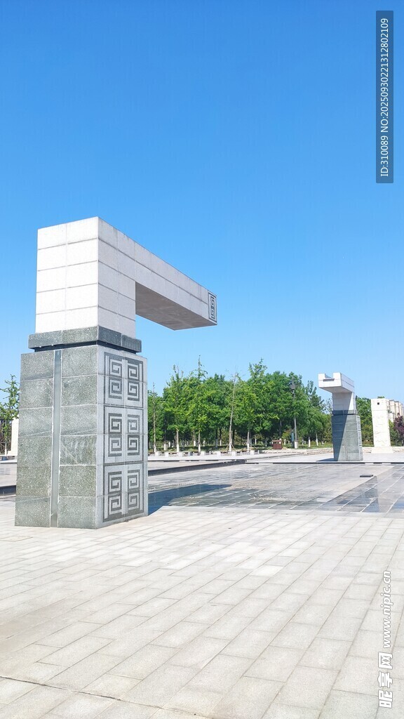 现代风格广场入口建筑