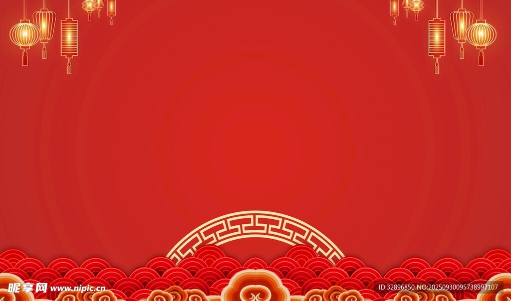 红色背景
