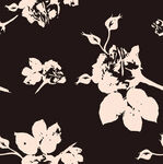 黑色底花卉图案纹理