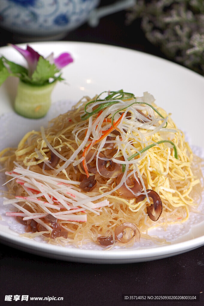 美味蛋丝凉拌菜