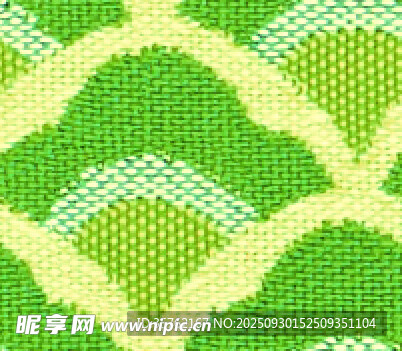 绿色几何图案针织纹理