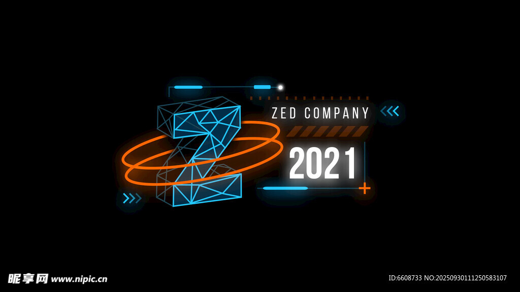 2021科技感数字艺术画面