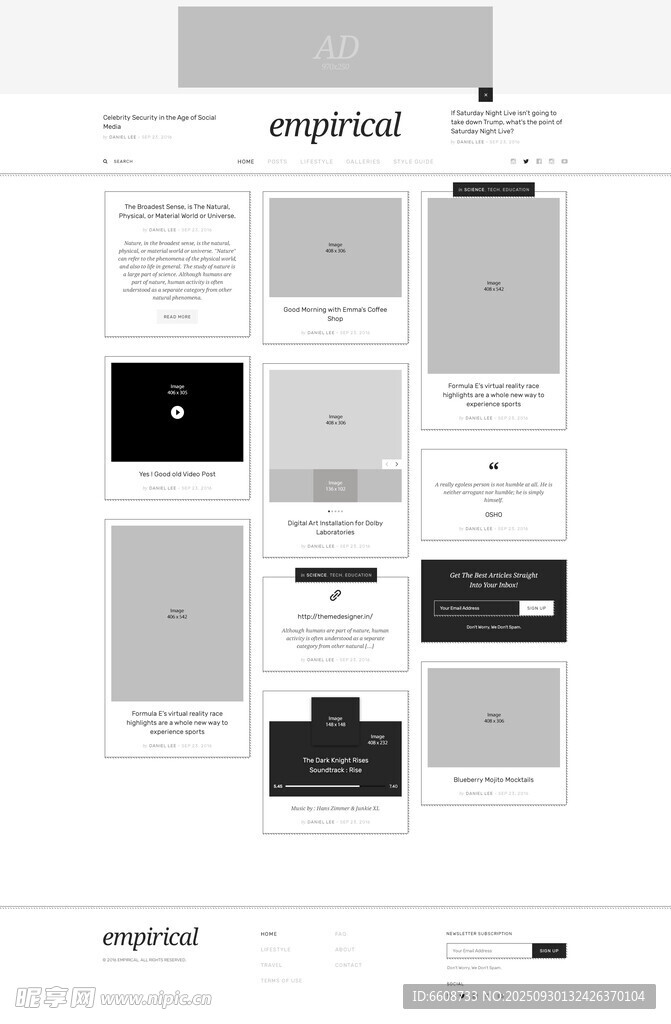 简约网页设计模板展示
