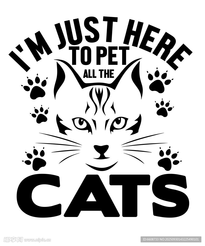 猫咪主题趣味设计图案