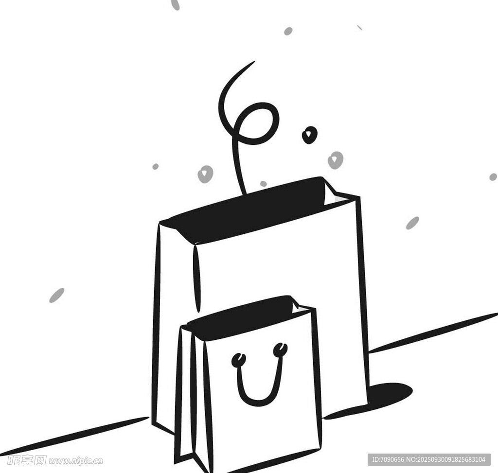 购物袋插画