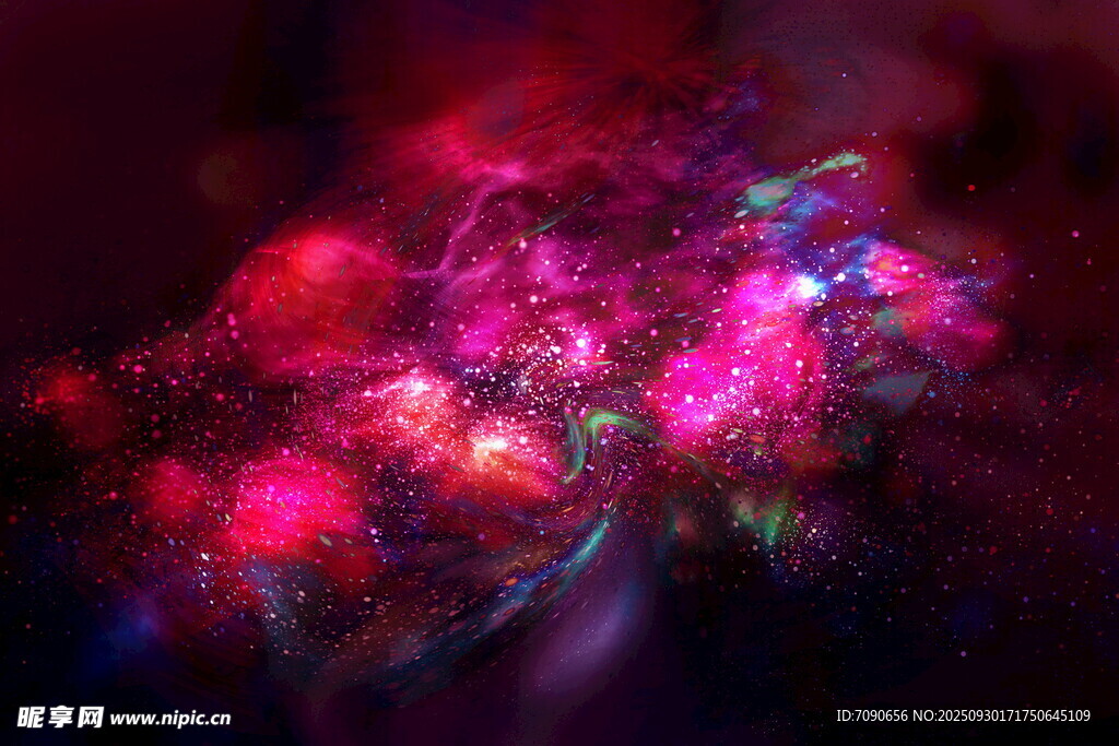 梦幻绚丽的宇宙星云景象