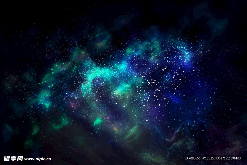 梦幻绚丽的深邃星云