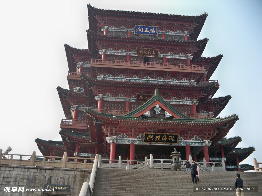 中式古建筑塔楼景观