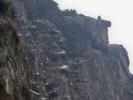 险峻高山岩石景观