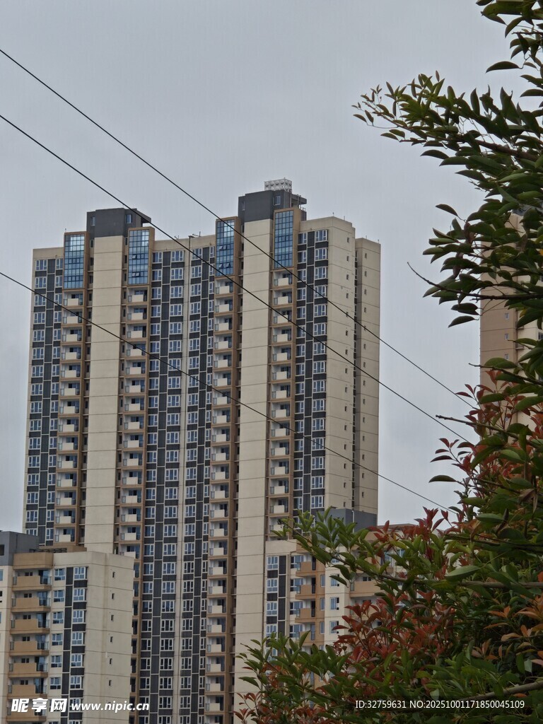 高层住宅楼景观
