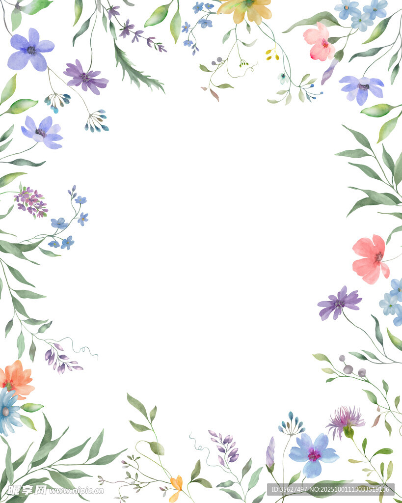 花卉边框