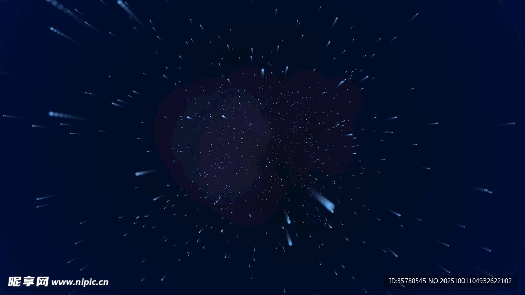 深邃夜空下的星芒景象