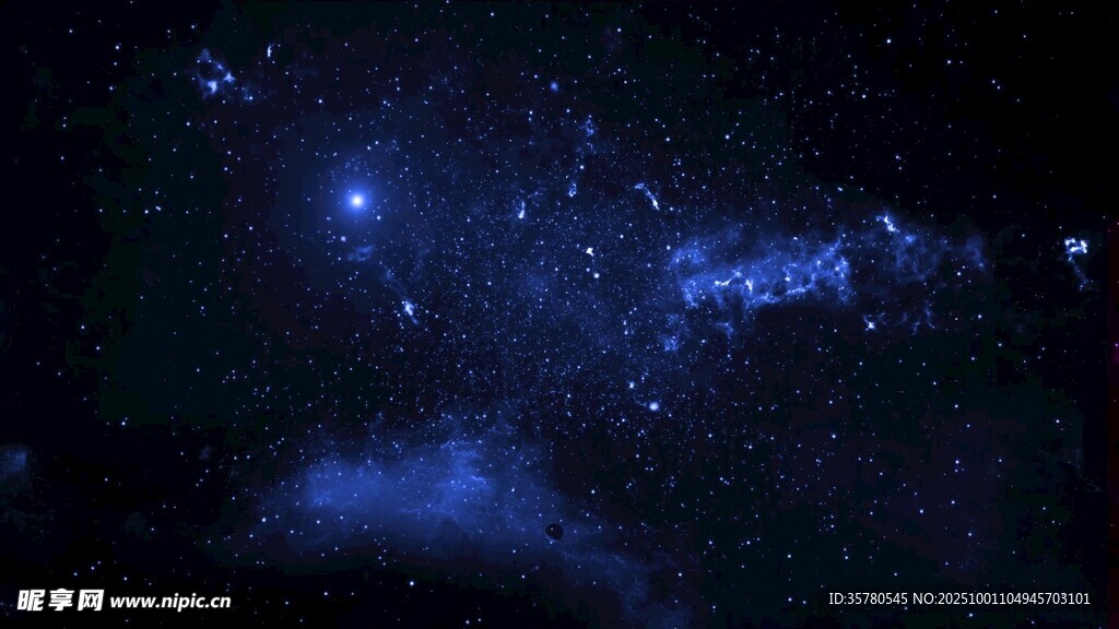 梦幻星空夜景