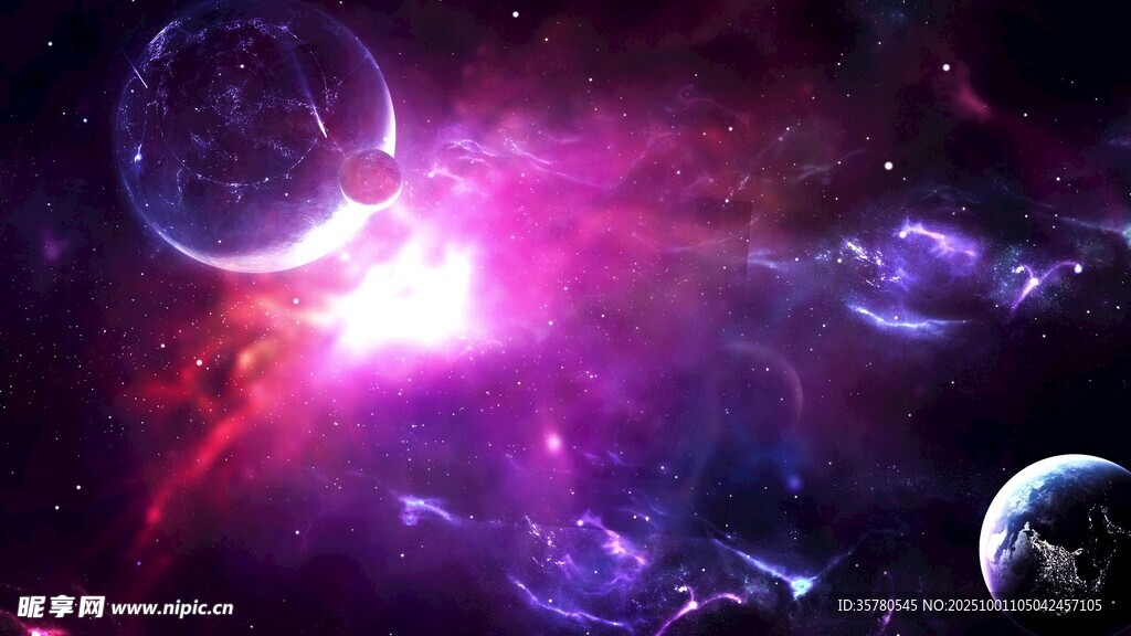 梦幻宇宙星空景象