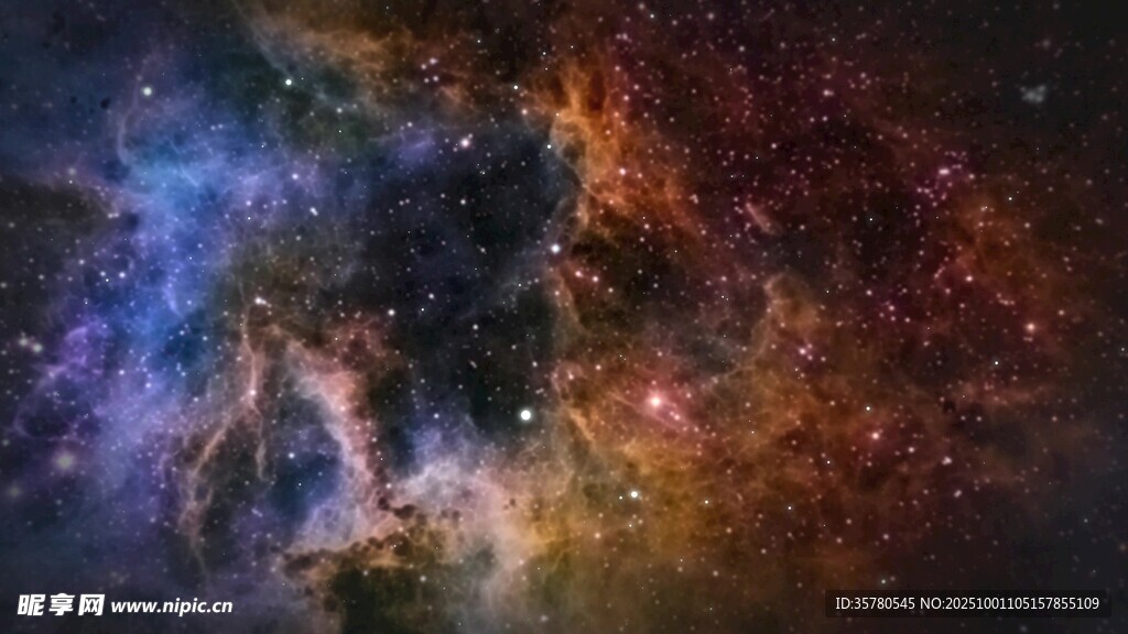 星空宇宙太空粒子视频素材