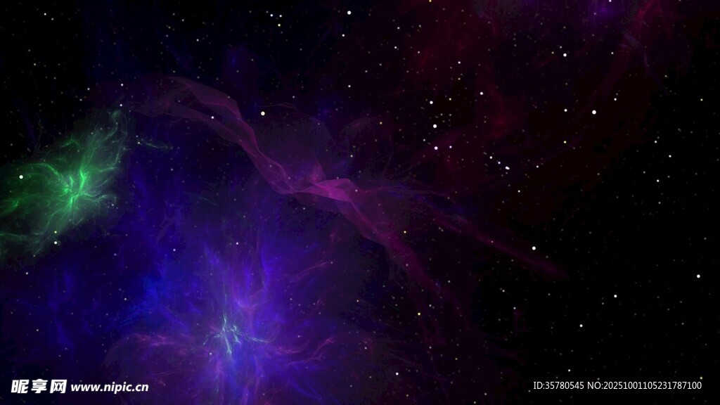 梦幻绚丽的宇宙星云景观