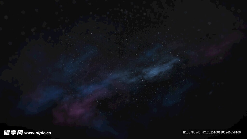 梦幻星空夜景图