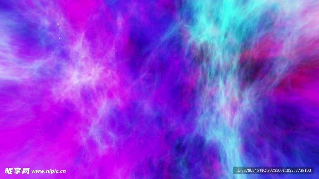 梦幻绚丽的彩色烟雾背景