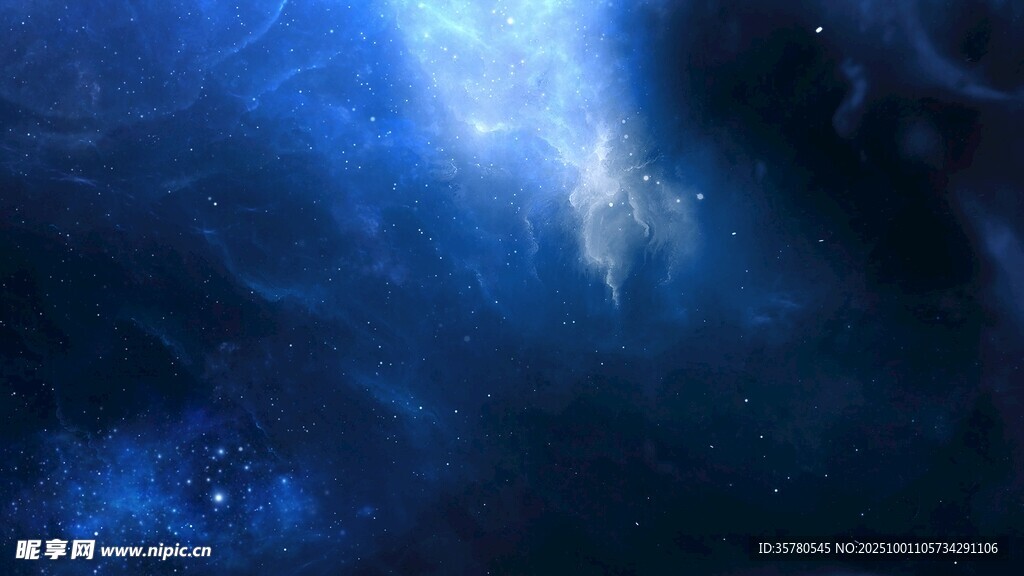 梦幻蓝色深海神秘景象