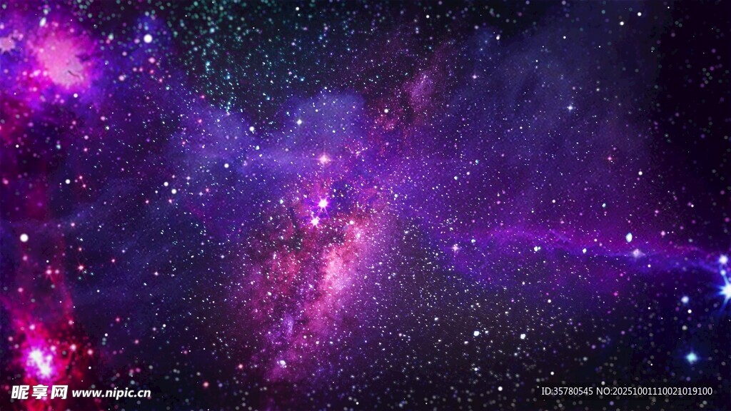 梦幻绚丽的璀璨星空
