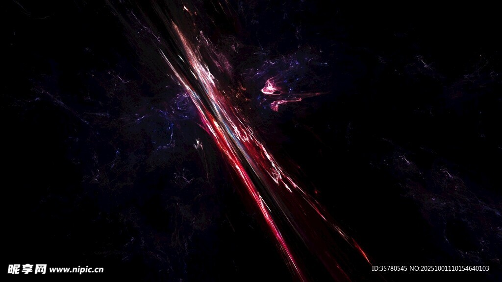 炫彩光线交织梦幻场景