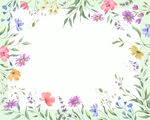花卉边框展板