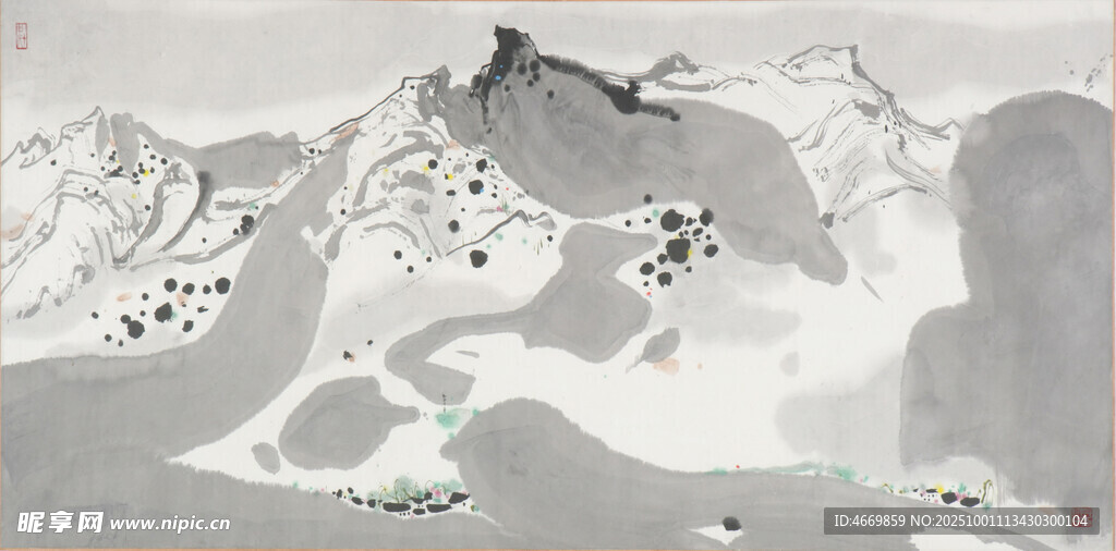 水墨山水图