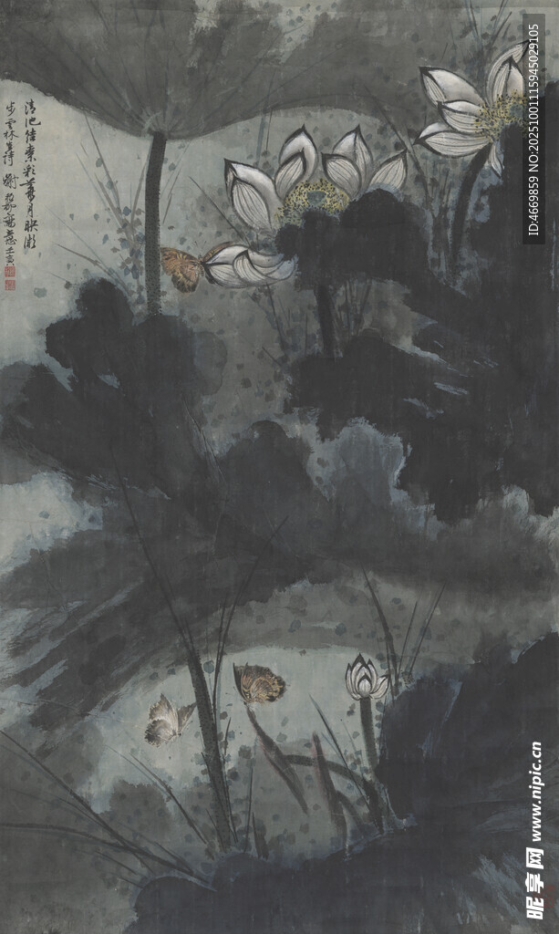 奇幻森林中的神秘场景