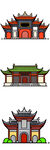 中式传统建筑图案集合
