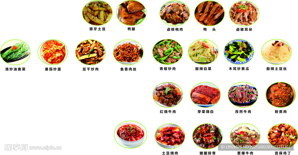 多样美食展示