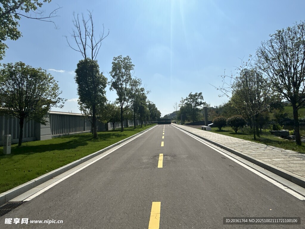 宽阔平坦的乡村公路