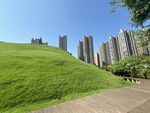 城市中绿意盎然的坡地景观