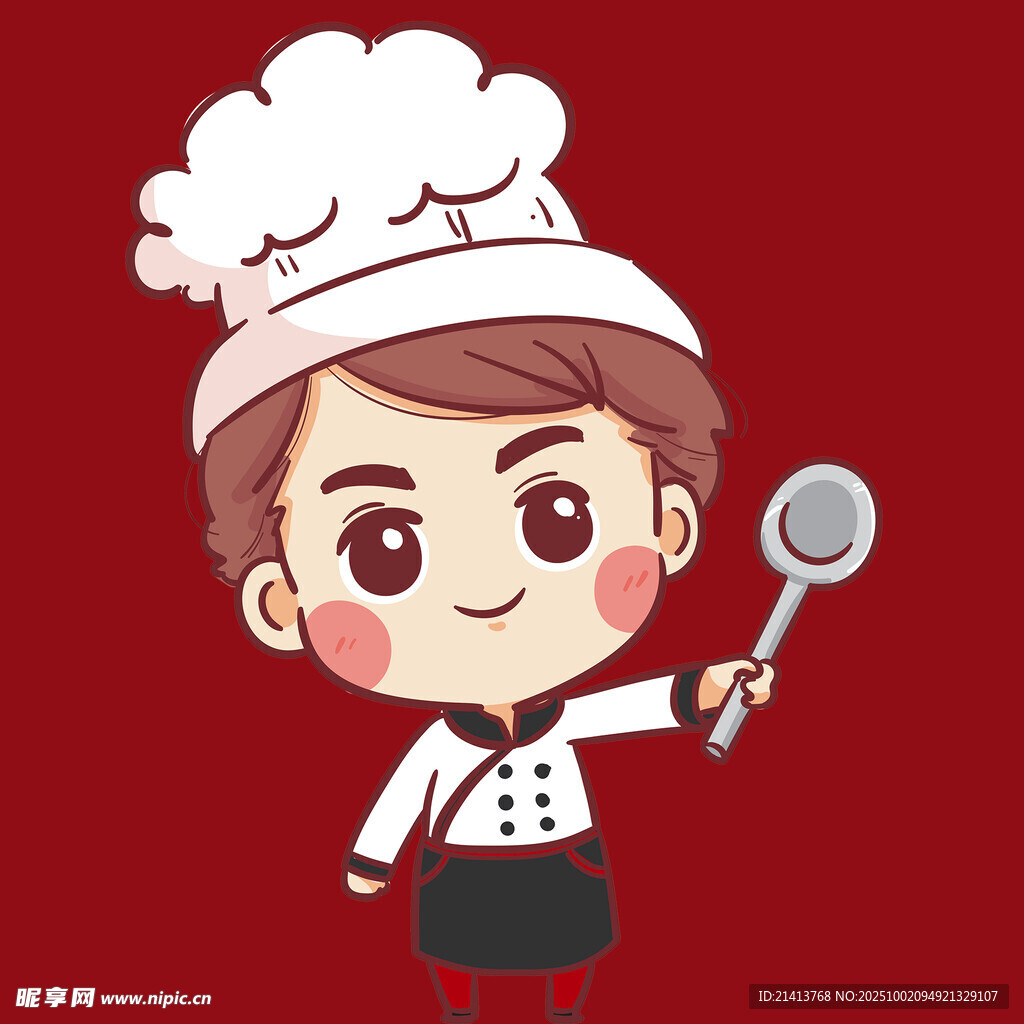 可爱小厨师形象