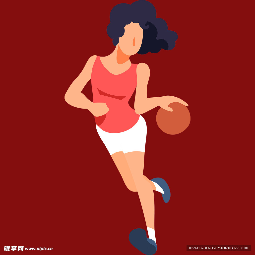 运球的活力女性