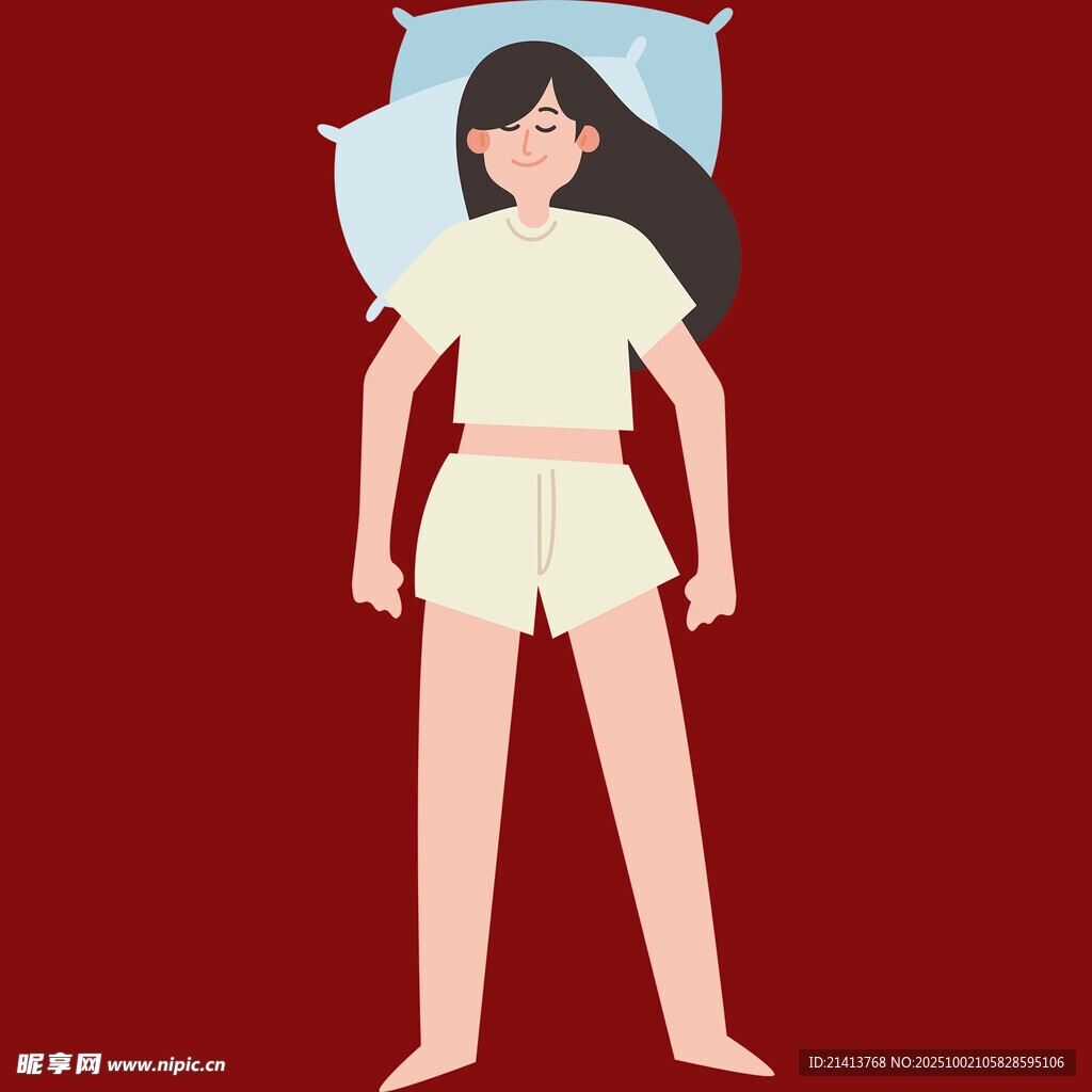 熟睡中的女性形象