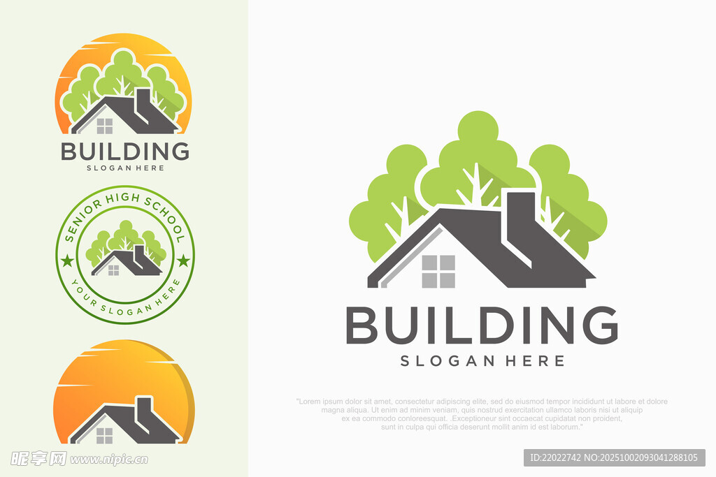 房屋建筑logo